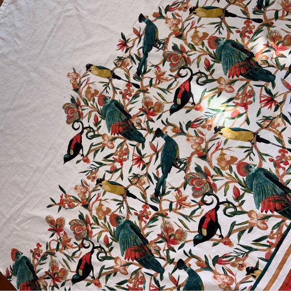 Opalhouse Cotton Shower Curtain , Exotic Birds, Nice! - Picture 3 of 4